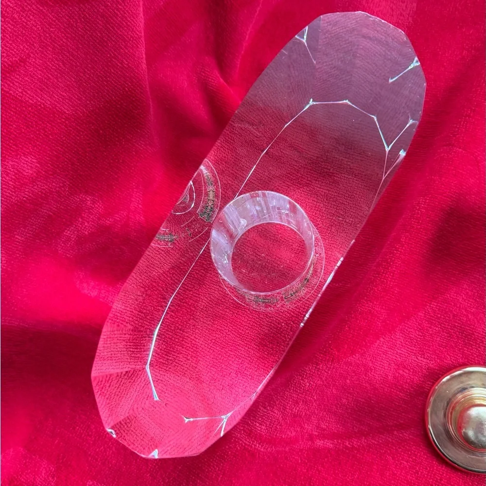 Rare Krystalique Large Fragrance Lamp by Scentier Vintage Crystal Gold Catalytic
